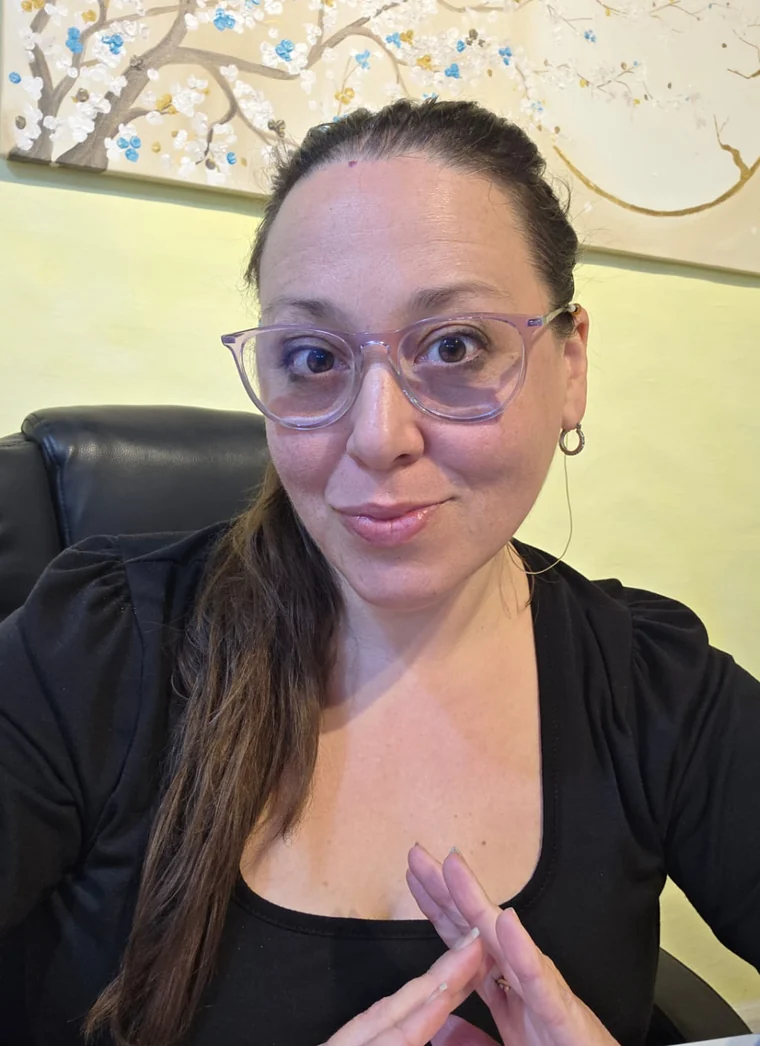 Mariela Novas en su consultorio